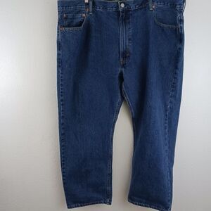 Levi's 505 blue regular fit jeans size W48 L29
